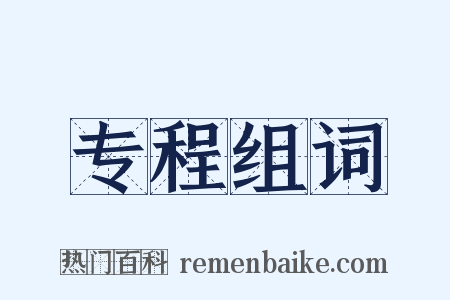 专程组词是什么意思的图片